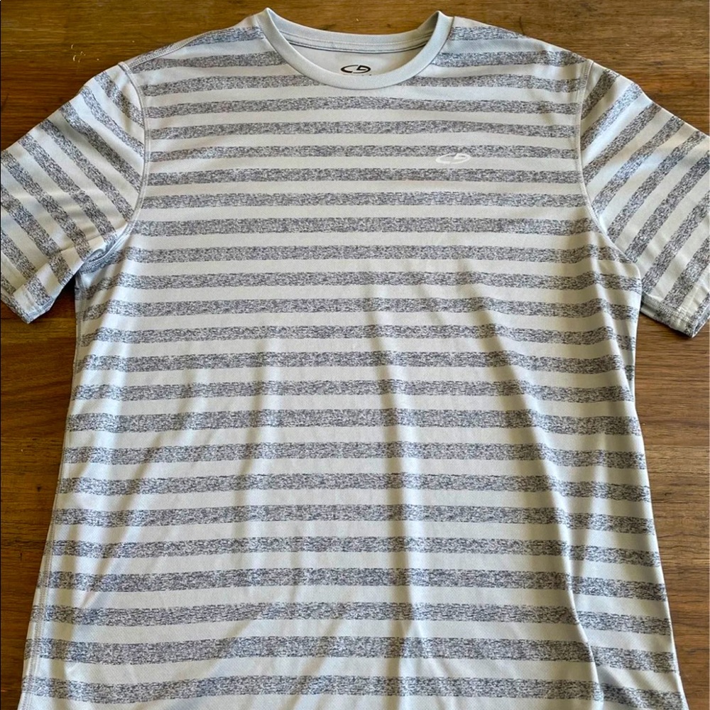 Champion Short Sleeve White Grey Large